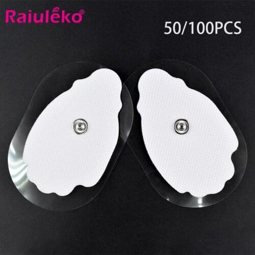 50pcs/100pcs Electrode Pads Physiotherapeutic Patches Replacement for Tens Massagers Machine Electronic Fisioterapia Massager