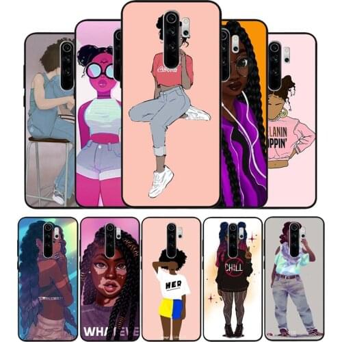 Mechanical dance girl Soft Silicone black Phone Case For Redmi 4A 4X 5PLUS 5A NOTE 9S 9 8T 8 7 6 5 4 PRO