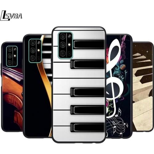 Love Music Guitar for Huawei Honor 30 20S 20 10i 9S 9A 9C 9X 8X 10 9 Lite 8A 7C 7A Pro Phone Case Black Cover