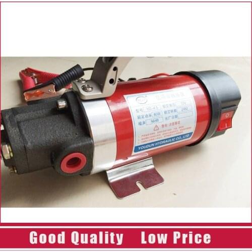 Cast Iron Micro Oil Transfer Pump 12V Electric 5L/min Gear Oil Pump