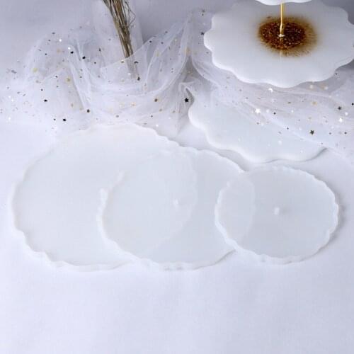 DIY Resin Tray Molds 3 Tier Cake Trays Casting Moulds Tool With Tray Holders