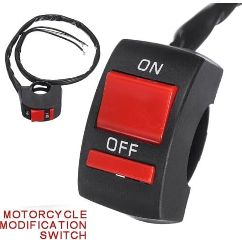 For a 7/8 Inch Diameter Handle Bar 1pc High Quality Kill On Off Switch Button Universal Motorcycle Handlebars Switches Mayitr