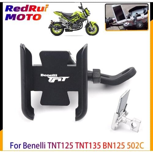 For Benelli TNT125 TNT135 BN125 502C 600i Motorcycle Mobile Phone Holder GPS Navigator Handlebar Bracket Accessories