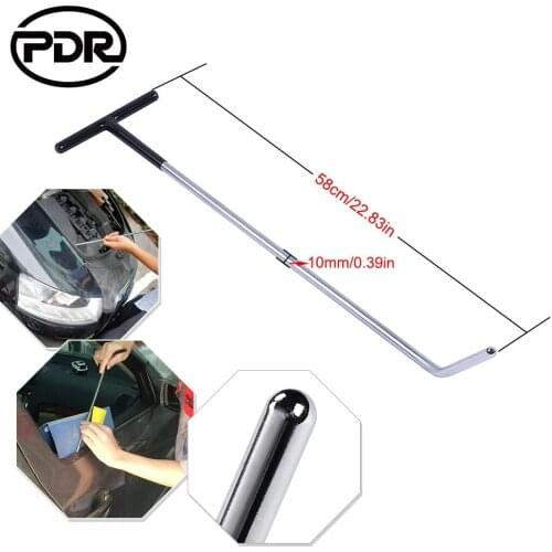 1 pcs PDR Hook Tools Push Rods Dent Removal Tool Door Dings Hail Repair Kit Car Body Repair Kit 58cm*10mm PDR Rods