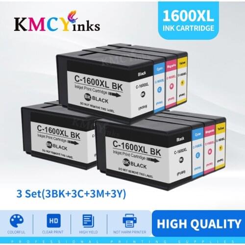 KMCYinks PGI1600 PGI-1600XL Compatible Ink Cartridge PGI-1600 1600XL for Canon 1600 MAXIFY MB2060 MB2160 MB2360 MB2760 Printers
