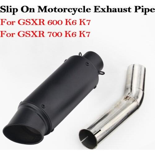 Motorcycle Exhaust Pipe Modified Moto Escape Muffler Pipe For Suzuki GSXR 600 GSXR 700 GSXR600 GSXR700 K6 K7 2006-2007 Years