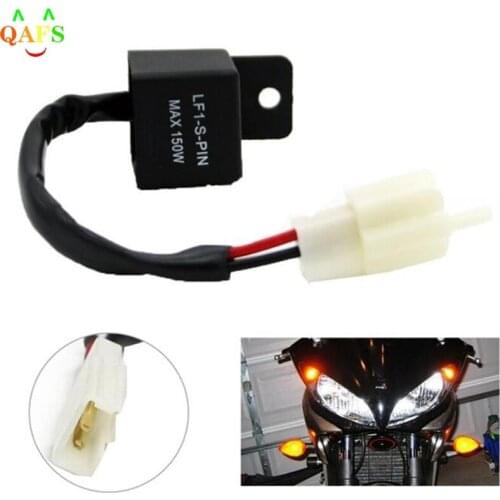 Fashion Motorcycle Motorbike 2 Pin 12V LED Turn Indicator Light Flasher Blinker Relay