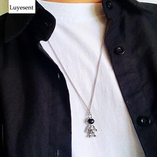 Punk Metal Cool Space Astronaut Unisex Necklaces 2019 Man Women Hip Hop Couple Fashion Necklace Gothic 2020 Cute BF Accessories