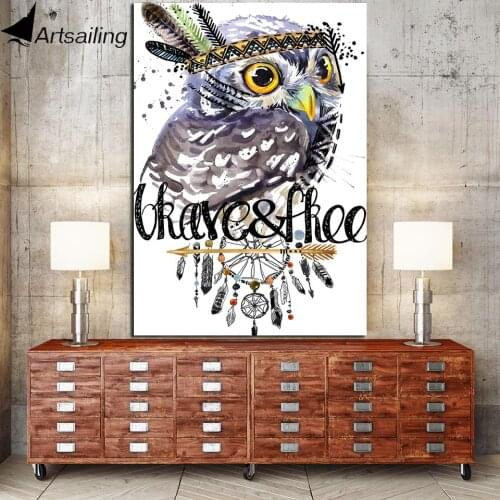 1 Piece Native Indian eagle hawk Posters Wall Painting Art Home Decor Modern HD Print Painting Modular Pictures