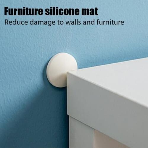 Silicone Crash Pad Home Anti-Collision Strong Sticky Door Back Handle Bumper Touch Refrigerator Sucker Foot Pad