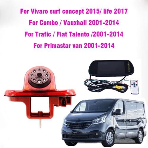 High Definition Waterproof IR Night Vision Rear View Backup Brake Light Camera For Renault Trafic 2001-2014 Opel/Vaxhall Vivara