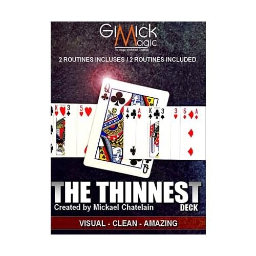 THE THINNEST DECK by Mickael Chatelain Close Up Performer Stage / Parlor Magic Tricks Props Gimmick Illusion Card Magie Close up
