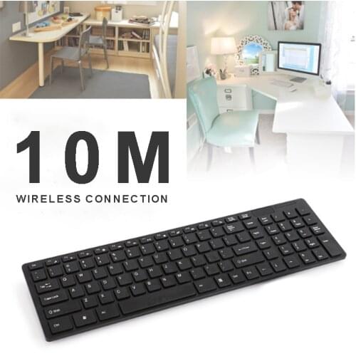 Slim 2.4G Wireless Keyboard Cordless Optical Mouse Set Stable Bluetooth-compatible Keyboard USB Connection Keyboard Kit