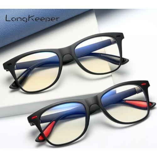 Unisex Anti Blue Light Glasses Men Women Classic Square Clear Lens Eyeglasses Frame Male Computer Gaming Eyewear Oculos UV400