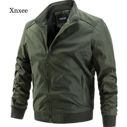 Men Windbreaker Jackets New Autumn Winter Mens Sports Casual Business Solid Simple Slim Fit Tops Mens Jacket Men Clothing