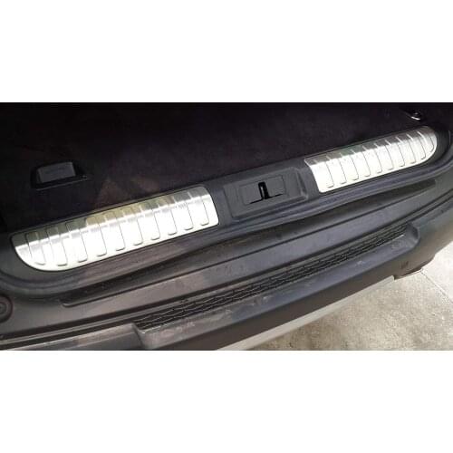 Stainless Rear Bumper Inner Sill Plate Protector Cover Trim For Land Rover Range Rover Sport 2014-2017