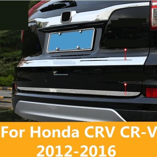 For Honda CRV CR-V 2012-2016 Stainless Steel Trunk Rear Protector Trim Cover Rear Bumper Protector Sill Car Tail Door decoration