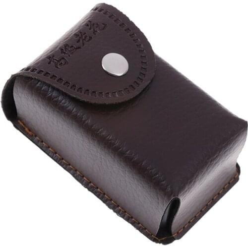 1Pc Faux Leather Press Buckle Folding Eyeglasses Case Glasses Box Presbyopic Glasses
