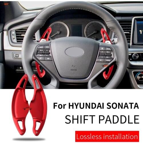 2pcs/set Car Styling Fit for Hyundai Sonata 9 Aluminum Alloy Car Interior Accessory Steering Wheel Shift Paddle Extened Shifter