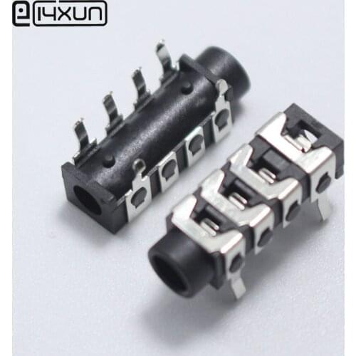 20pcs PJ-313B 3.5mm 6Pin Audio Plug jack 3.5 mm 4 pole DIP Vertical Headset / Headphone Connector
