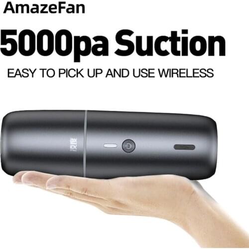5000Pa Mini Vacuum Cleaner Wireless Portable Handheld Super suction Low noise Vacuum Cleaners for Car Interior Cleaning Cleane
