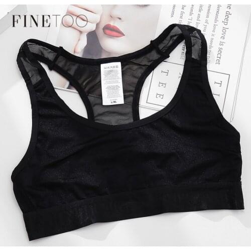 FINETOO Seamless Tops Women Breathable Tanks S-XL Girls Underwear Soft Wireless Bralette Active Bra Outdoor Female Lingerie New