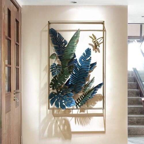 Big Wall Home Decoration Living Room Wall Ornament Bedroom Wall Decal Metal Flowers Wall Decorations Morden Design