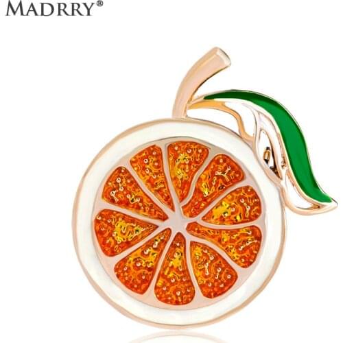 Madrry Pretty Lemon Shape Brooches Milk Tea Shop Badge Women Men Broches Pins Coat Backpack Hat Accessories Hijab Pins Joias