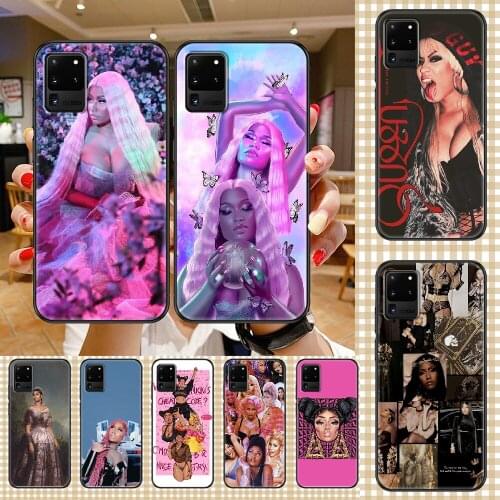 Singer Nicki Minaj Phone case For Samsung Galaxy Note 4 8 9 10 20 S8 S9 S10 S10E S20 Plus UITRA Ultra black fashion cell cover