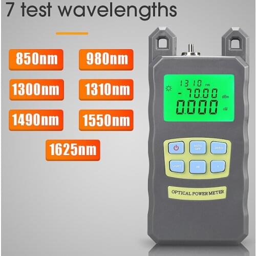 COMPTYCO high-precision AUA-70A Optical Power Meter -70dBm~+10dBm Fiber Optical Cable Tester SC/FC 2 kinds interface Connector