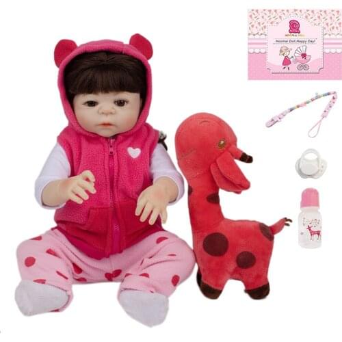 Hot Sale Bebe Reborn Dolls New Style Fashion Full Silicone Body Vinyl Realistic Baby Doll Birthday Christmas Gifts 19" 48CM