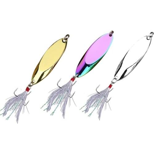 Metal Spinner fishing Tackle Spoon Lures Trout Fishing Lure Hard Bait Sequins Artificial Baits Spinnerbait