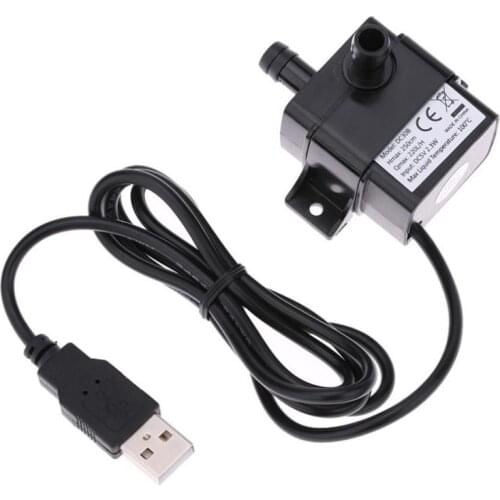 Miniature USB DC Brushless Water Pump 5V Submersible Fountain Aquarium Circulating Water Pump Fountain Air Fish Pond Tank