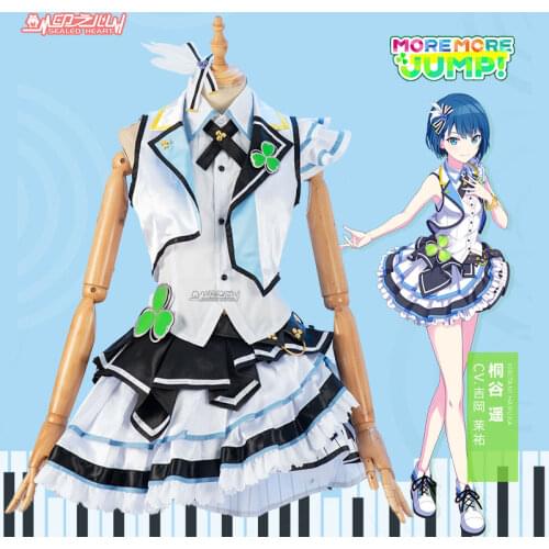 Mobile game World Project Band MORE MORE JUMP Haruka Kiritani cos suit 2021 cospaly