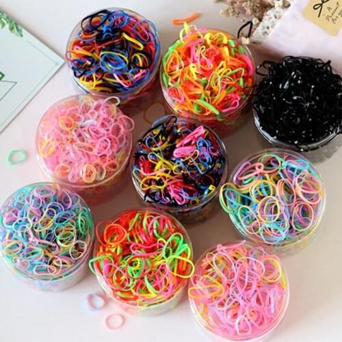 Fashion Cute Girls Hair Rings Disposable Rubber Bands for Ponytail Holder Elastic Hair Bands Kids Adult Hair Accessories