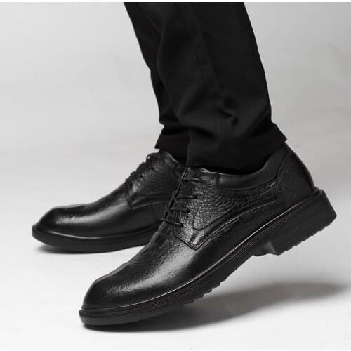 Mens Formal Dress Shoes oxfords Male Wedding Shoes Luxury Classic genuine Leather Men party Shoes Dropping Shipping big size 49