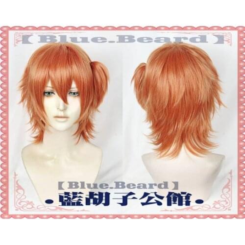 Yaguchi Kyousuke Yarichin Bitch Bu Club Orange Wig Cosplay Heat Resistant Synthetic Hair Halloween Role Play+ Free Wig Cap
