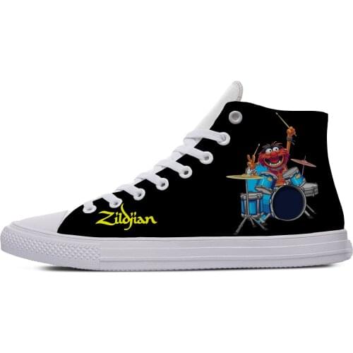 Show muppet Hot Cool Fashion drummer Casual Cloth Shoes High Top Breathable Lightweight Sneakers 3D Print For Men Women