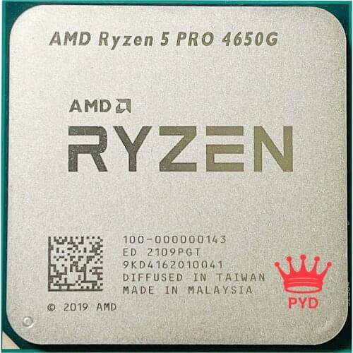 AMD Ryzen 5 PRO 4650G R5 PRO 4650G 3.7 GHz Six-Core Twelve-Thread 65W CPU Processor L3=8M 100-000000143 Socket AM4