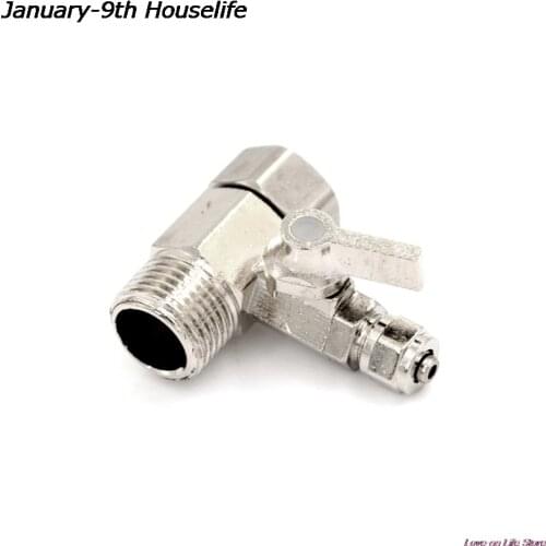 High Quality 1PCS Water Filter Purifier Adapter 1/2'' To 1/4" Ball Valve Faucet Tap Safe Copper Nickel Plating