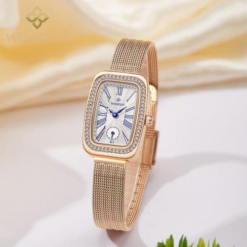 WISHDOIT 2020 NEW Womens Watch Fashion Quartz Watch Ladies TOP Luxury Top Brand Waterproof Ladies Quartz Watch Relógio feminino