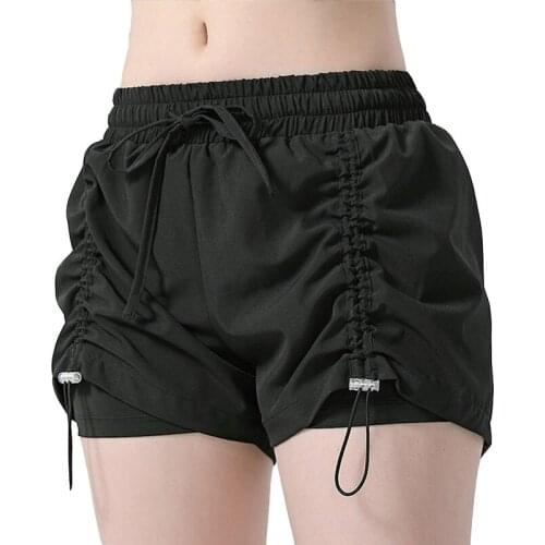 Women 2 In 1 Running Shorts Elastic Waist Pocket Tight Yoga Shorts Women Sports Shorts Gym Fitness Workout Shorts Sportswear