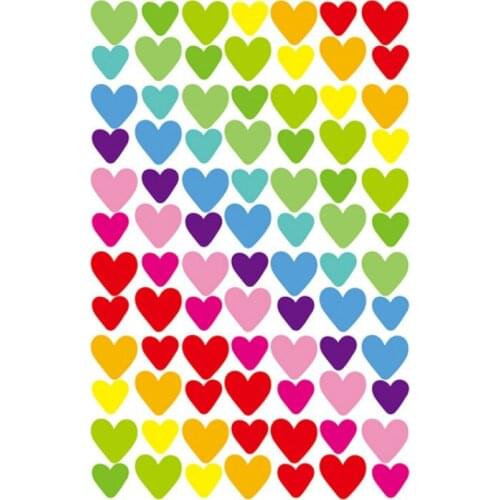 1 Sheet Heart-shaped Toy Sticker Mixture Stickers Doodling Travel DIY Stickers On The Car Motorcycle Luggage Laptop Bike Scooter