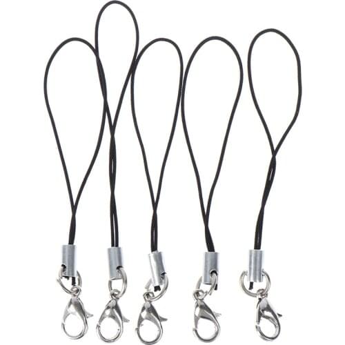 10Pcs Lanyard keychain for USB flash drive strap string black