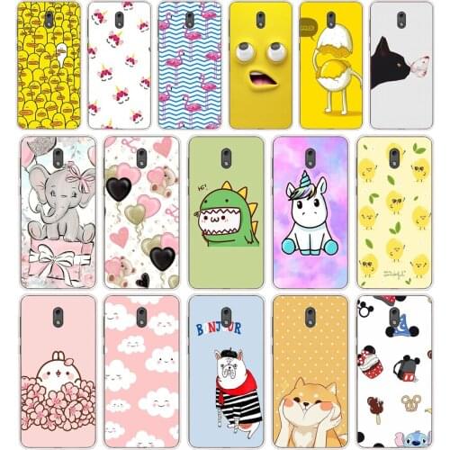 105AA Lovely animals Silicone TPU Protective Cover Phone Case On Case For Nokia 2 2.3 3 3.1 5 5.1 Case Soft