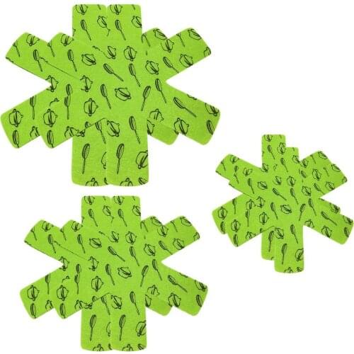 12pcs Pot Pan Protectors Non-Woven Divider Pads Reusable Pot Protection Pads For Storing Frying Pans Baking Trays #20