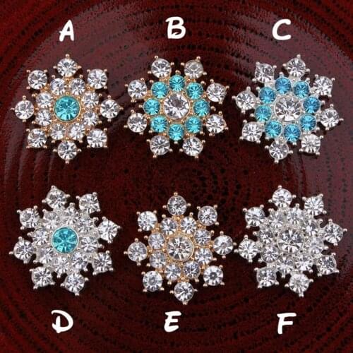 120pcs/lot 25MM Clear Crystal Flatback Rhinestone Buttons for Kids Girls Hair Accessories DIY Craft Flower Centers Wholesale DIY