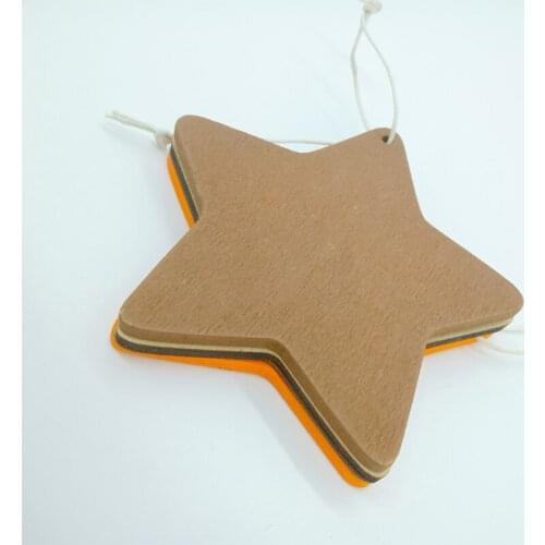 3pcs/pack Colored five-pointed star tag Blank Hangable tag Simple Tag