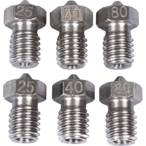 2PCS 3D printer accessories V5 V6 nozzle stainless steel nozzle