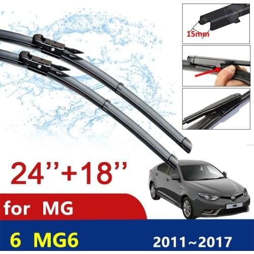 For MG 6 MG6 2011~2017 Car Wiper Blades Front Windscreen Windshield Wipers Car Accessories Stickers 2012 2013 2014 2015 2016